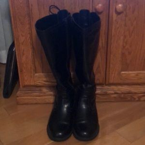 David Tate black boots size 8WW.